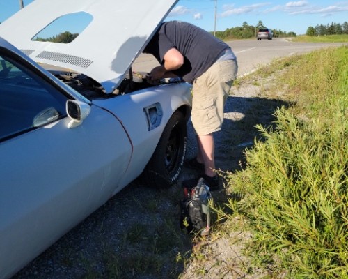September 2022 mechanical fuel pump died fixed it roadkill style on side of road with a electrical pump from napa September 2022 mechanical fuel pump died fixed it roadkill style on side of road with a electrical pump from napa
